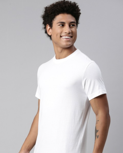 Men Soft Pure Cotton Round Neck Half Sleeve Tshirt