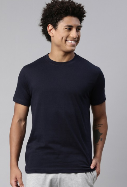 Men Soft Pure Cotton Round Neck Half Sleeve Tshirt