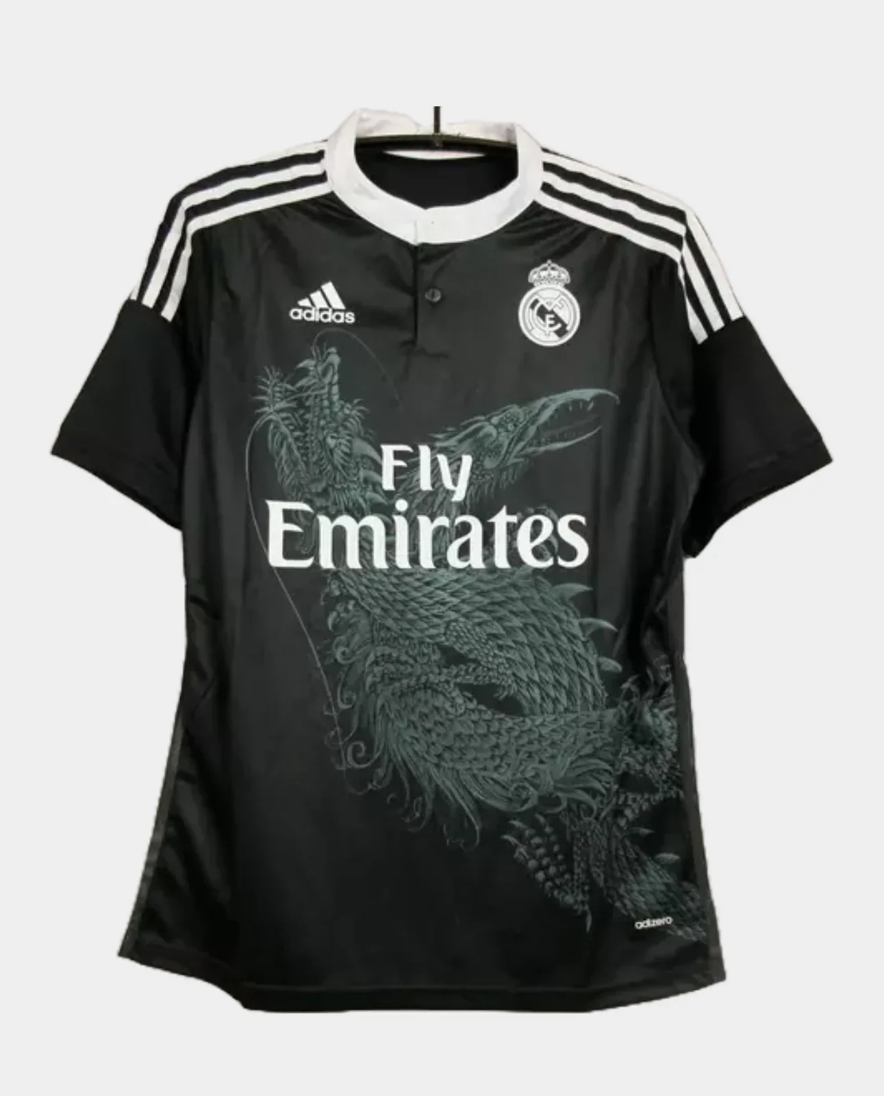 Retro real medrid 2014-15 black dragon jersey